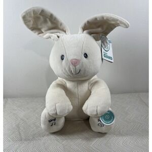 Gund Baby Flora 12" Bunny Animated Plush Toy Rabbit Cream‎ Ears Move Peekaboo